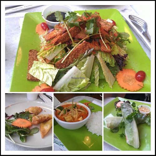 Beautiful plates at Spize Cafe in Raleigh at Spize Cafe in Raleigh