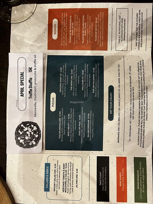 Menu as of 4/2023  at BrewDog - Marais in Paris