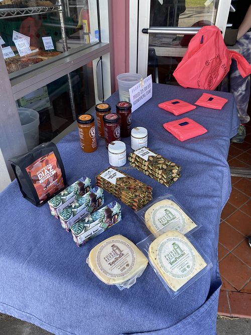 Jam and Misc. Item Table Display  at As Kneaded Bakery in San Leandro