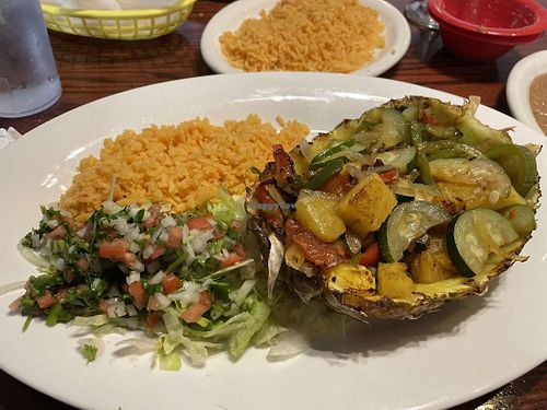 Vegan pineapple at Sol Mexican Restaurant in Canton