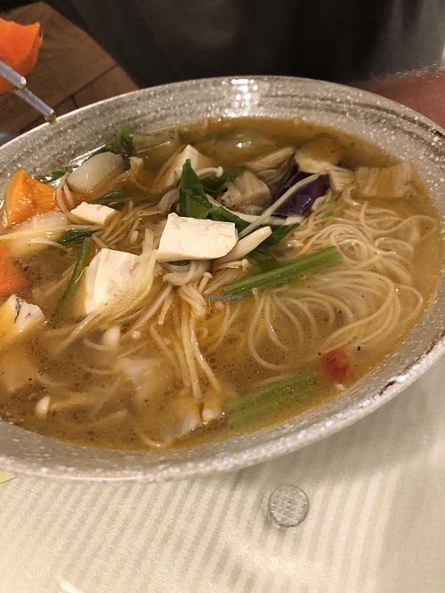 sesame oil thin noodles at Loving Hut 愛家 - QingZhong St in Tainan