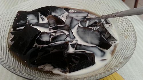 jelly desert part of set at Loving Hut 愛家 - QingZhong St in Tainan