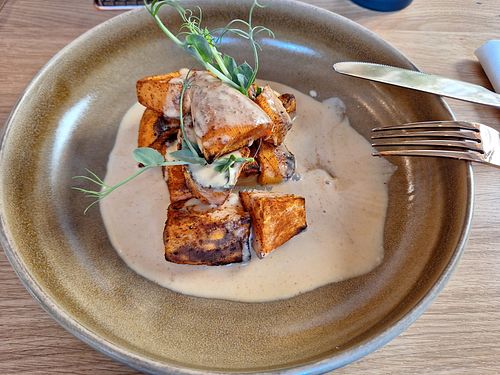 Sweet potato starter at Vita Rama in Sofia