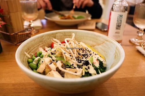 poke bowl at Vita Rama in Sofia