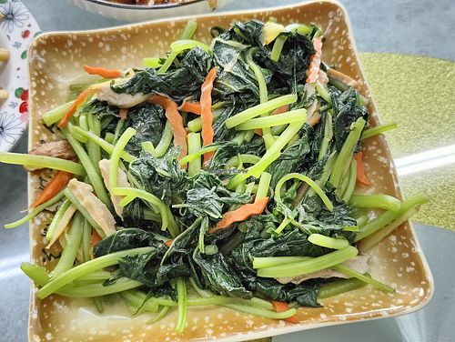 stir fried vegetables at We Best Vegetarian Food 素非凡餐厅 in Yong Peng