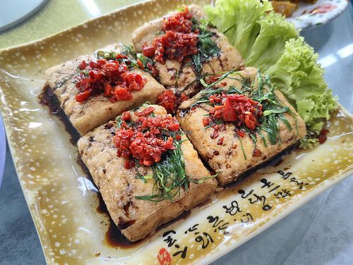 tofu at We Best Vegetarian Food 素非凡餐厅 in Yong Peng