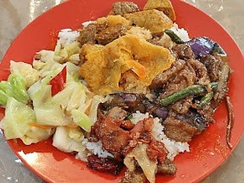 economic rice from Buffet spread at Delicious Vegetarian 美味素食馆 in Seremban