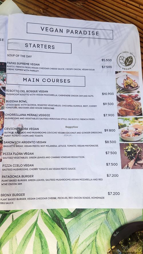 Great selection of vegan dishes at Jardin Meraki in San Pedro De Atacama