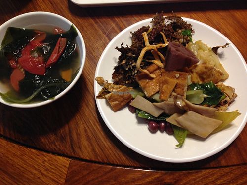 ... at Lovely Lotus Delicious Vegetarian in Dali