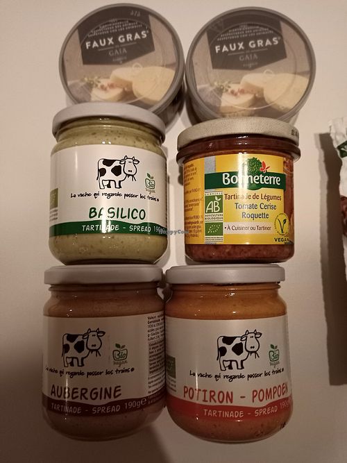 Some spread products at Sequoia Bio in Brussels