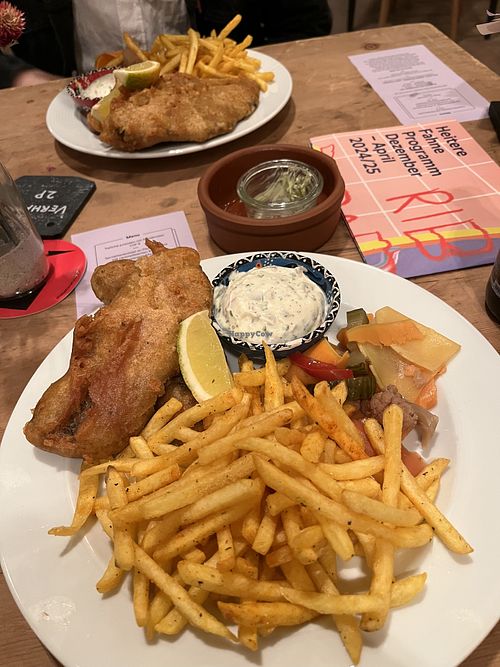 Vegan fish n chips   at Heitere Fahne in Bern