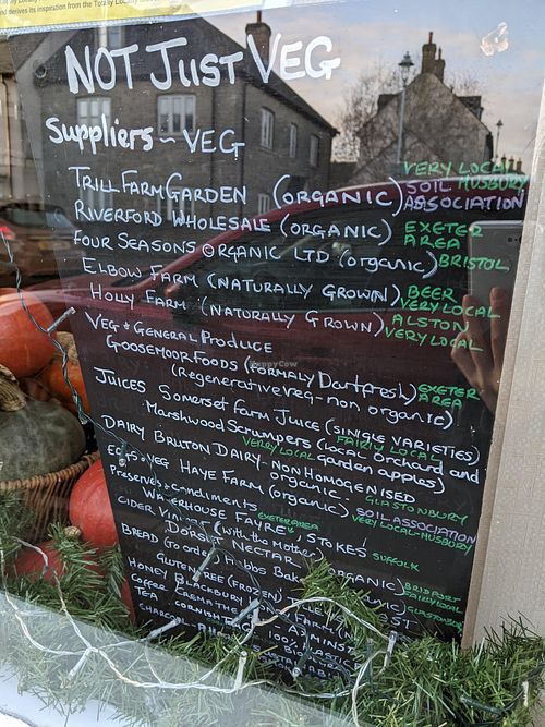 products at Not Just Veg in Axminster