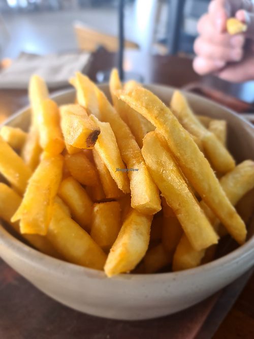 Chips at Lost Watering Hole Lancefield Brewery in Lancefield