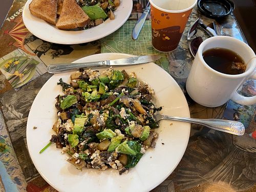 Mushroom Scramble at Cafe Maggie in Tucson