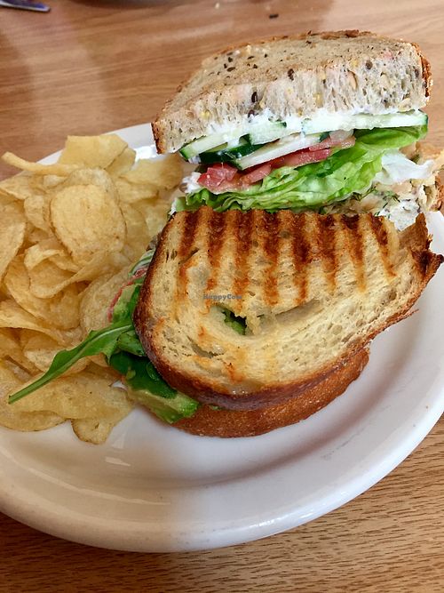 Mediterranean Chickpea Tuna Sandwich and Avocado Melt  at Beet Box Bakery & Cafe in Denver