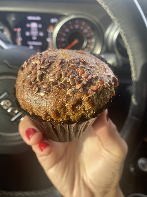 Sweet Potato 🍠 Vegan Muffin (Not Overly Sweet) 😋  at Zocalo Coffeehouse in San Leandro