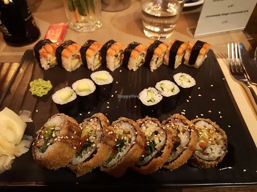 Veggie platter (switched one option from vegetarian to vegan) at Blue Monkey's by nam in Hilden