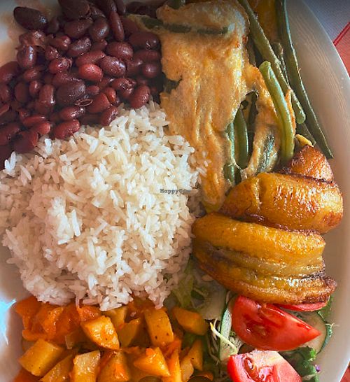 Casado vegetariano at Soda La Perla in Samara