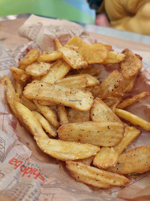Pepper corn fries (nicely crunchy - with salsa, not shown) at Chidoba Mexican Grill in Fulda