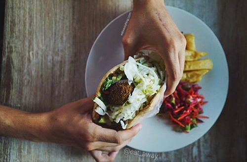 Falafel  at Earth Cafe and Market in Ubud