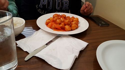 sweet and sour soy chicken  at Green Sprout in Atlanta