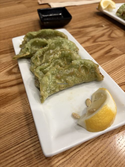 Vegan gyozas  at HiroNori Craft Ramen in Cupertino