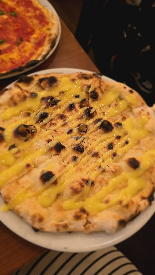 Vegan garlic bread at Just Pizza & Pasta in Douglas