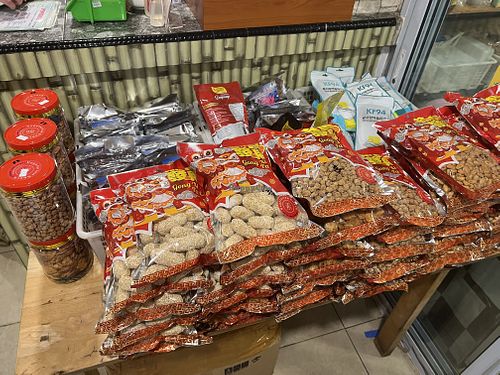 They sell snacks too!  at Pondok Vegetarian in Batam