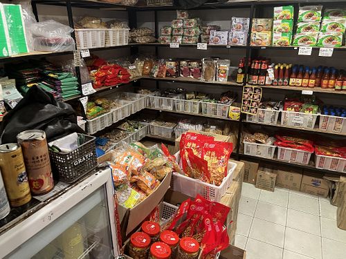 And dried keropok  at Pondok Vegetarian in Batam