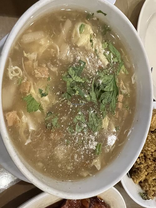 Asparagus soup  at Pondok Vegetarian in Batam