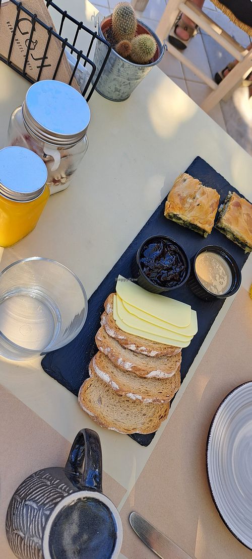 Sunshine breakfast at GOJI Vegan Hotel in Rhodes
