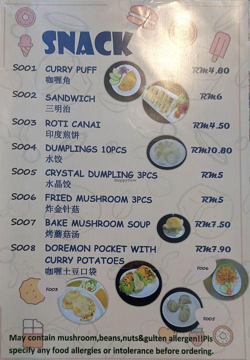 Menu02 at THTC Café in Kota Kinabalu