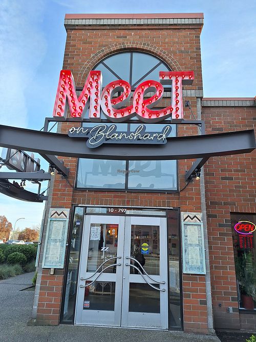 The outside at MeeT on Blanshard in Victoria