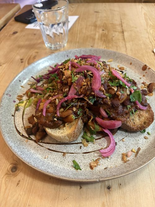 Beans on toast   at Haptik in Newtownards