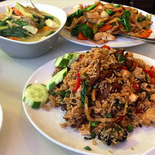 The Special Fried Rice at Green Palace Thai at Green Palace Thai Vegetarian in Cabramatta