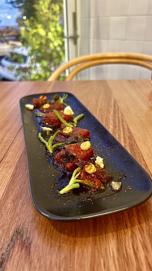 Nor tuna sashimi  at Little Pearl in Manly