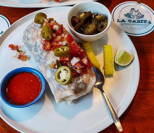 Vegan Chorizo Burrito at La Casita in Chiang Mai