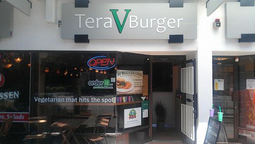 Outside Tera V Burger at Tera V Burger in Vancouver