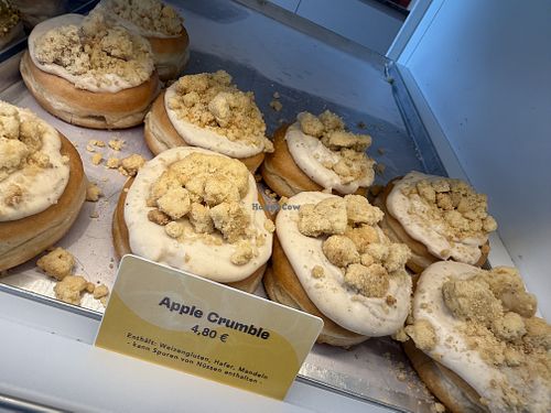 apple crumble  at Brammibal's Donuts - Schanzenviertel in Hamburg