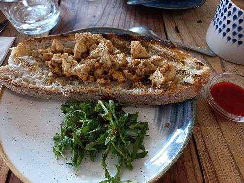Scrambled tofu sourdough at Spinach - Crystal Palace in South East London