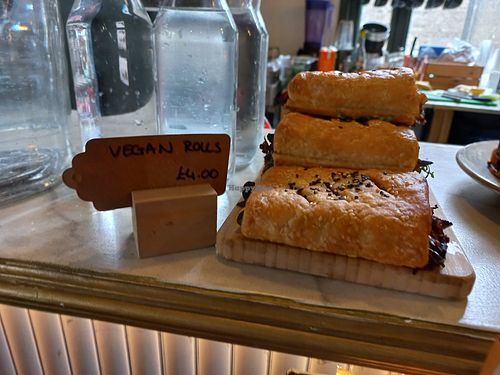 Vegan rolls at Spinach - Crystal Palace in South East London