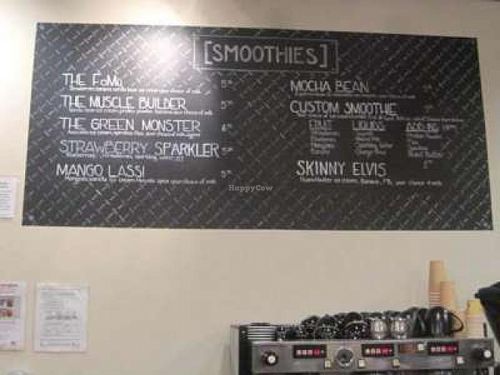 Part of the menu at FoMu in Allston