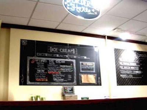 Part of the menu at FoMu in Allston