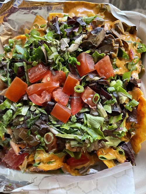 I really like these spicy nachos  at Ingenious Vegan Food  in Sacramento