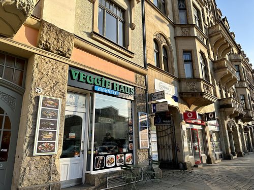 store front  at Veggie Haus in Dresden