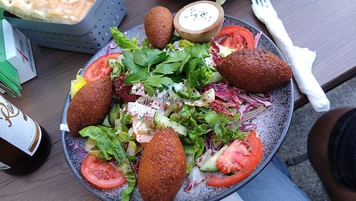 Weizenbällchen, vegan at Veggie Haus in Dresden