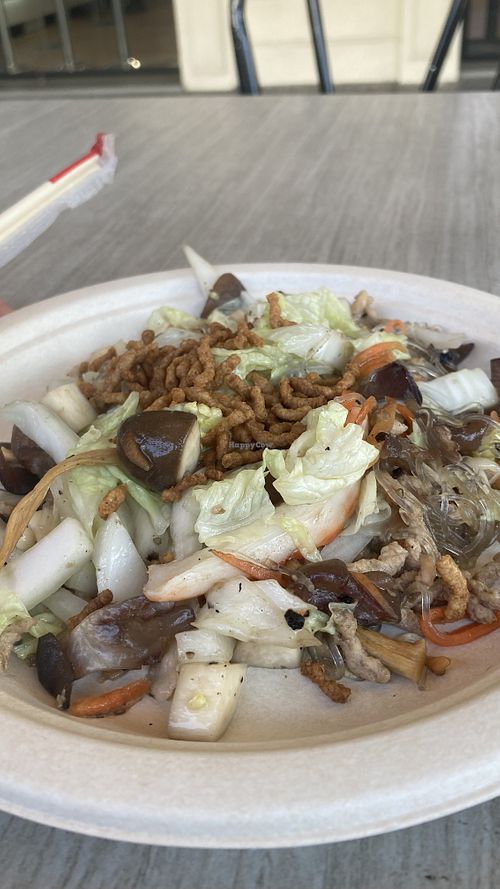 Vegan pad thai???  at Vegan World Vegan and J Food - Food Stall in Bangkok