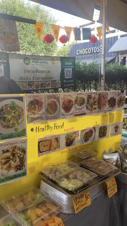   at Vegan World Vegan and J Food - Food Stall in Bangkok