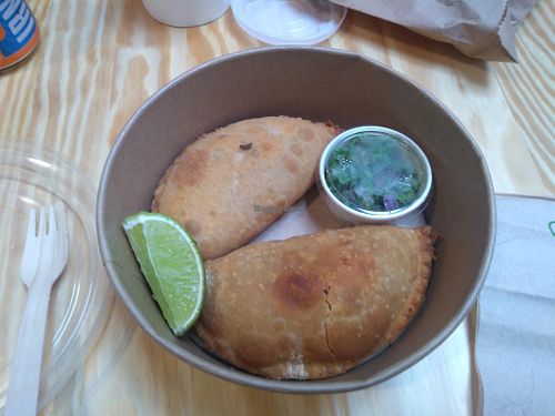 Empanades at Salt N Fire in Inverness