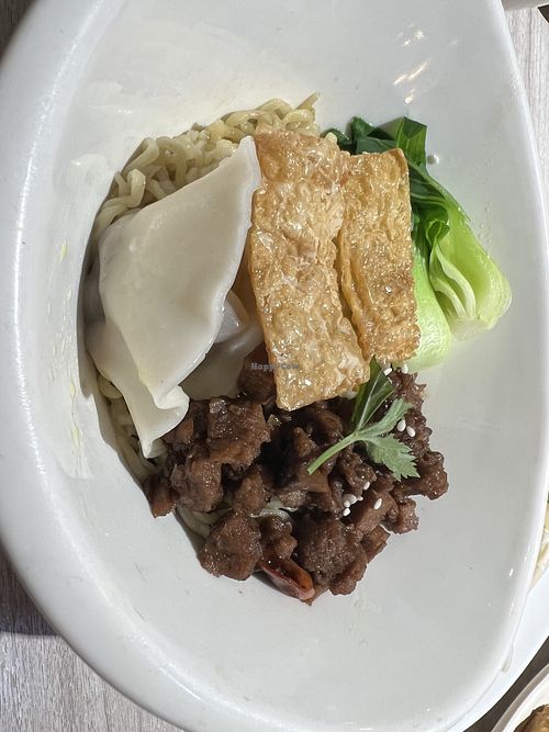 Braised meat noodles  at Fortunate Taste Vegetarian Restaurant 幸福蔬食餐廳 in 